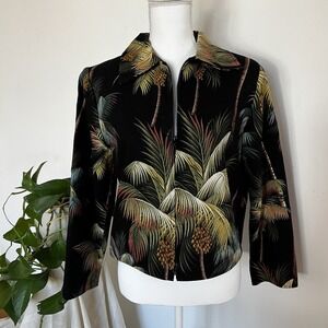 Vtg Painted Pony Jacket Blazer Women's Size Small Tropical Made in USA